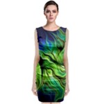 Fractal Art Pattern Abstract Fantasy Digital Classic Sleeveless Midi Dress