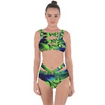 Fractal Art Pattern Abstract Fantasy Digital Bandaged Up Bikini Set 