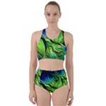 Fractal Art Pattern Abstract Fantasy Digital Racer Back Bikini Set