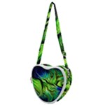 Fractal Art Pattern Abstract Fantasy Digital Heart Shoulder Bag