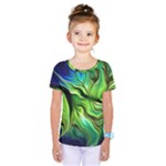 Fractal Art Pattern Abstract Fantasy Digital Kids  One Piece Tee