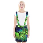 Fractal Art Pattern Abstract Fantasy Digital Braces Suspender Skirt