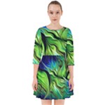 Fractal Art Pattern Abstract Fantasy Digital Smock Dress