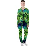 Fractal Art Pattern Abstract Fantasy Digital Casual Jacket and Pants Set