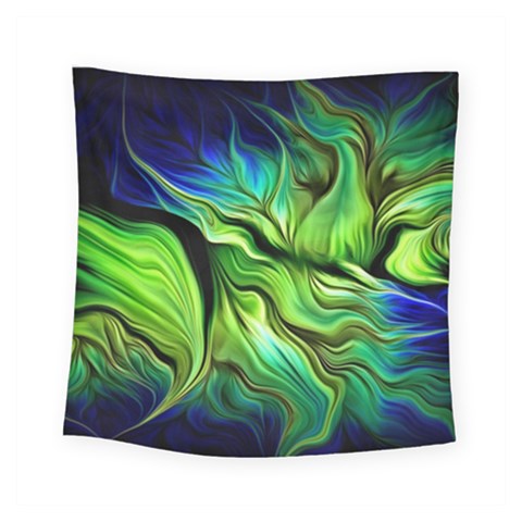 Fractal Art Pattern Abstract Fantasy Digital Square Tapestry (Small) from ArtsNow.com