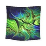 Fractal Art Pattern Abstract Fantasy Digital Square Tapestry (Small)