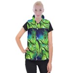 Fractal Art Pattern Abstract Fantasy Digital Women s Button Up Vest