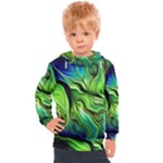 Fractal Art Pattern Abstract Fantasy Digital Kids  Hooded Pullover