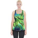 Fractal Art Pattern Abstract Fantasy Digital Piece Up Tank Top