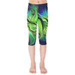 Fractal Art Pattern Abstract Fantasy Digital Kids  Capri Leggings 