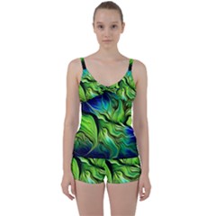 Tie Front Two Piece Tankini 