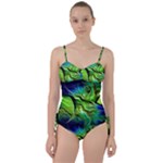 Fractal Art Pattern Abstract Fantasy Digital Sweetheart Tankini Set