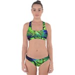 Fractal Art Pattern Abstract Fantasy Digital Cross Back Hipster Bikini Set