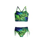 Fractal Art Pattern Abstract Fantasy Digital Girls  Tankini Swimsuit