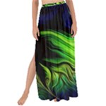 Fractal Art Pattern Abstract Fantasy Digital Maxi Chiffon Tie-Up Sarong