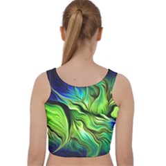 Velvet Racer Back Crop Top 