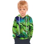 Fractal Art Pattern Abstract Fantasy Digital Kids  Overhead Hoodie