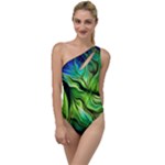 Fractal Art Pattern Abstract Fantasy Digital To One Side Swimsuit