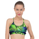 Fractal Art Pattern Abstract Fantasy Digital Basic Training Sports Bra