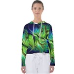 Fractal Art Pattern Abstract Fantasy Digital Women s Slouchy Sweat