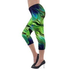 Lightweight Velour Capri Leggings  