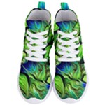 Fractal Art Pattern Abstract Fantasy Digital Women s Lightweight High Top Sneakers