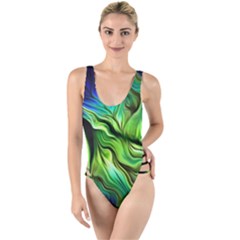 High Leg Strappy Swimsuit 