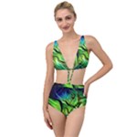 Fractal Art Pattern Abstract Fantasy Digital Tied Up Two Piece Swimsuit