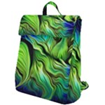 Fractal Art Pattern Abstract Fantasy Digital Flap Top Backpack