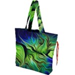 Fractal Art Pattern Abstract Fantasy Digital Drawstring Tote Bag