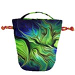 Fractal Art Pattern Abstract Fantasy Digital Drawstring Bucket Bag