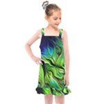 Fractal Art Pattern Abstract Fantasy Digital Kids  Overall Dress