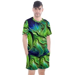 Men s Mesh T-Shirt and Shorts Set 