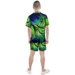 Men s Mesh T-Shirt and Shorts Set 