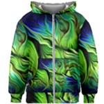 Fractal Art Pattern Abstract Fantasy Digital Kids  Zipper Hoodie Without Drawstring