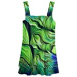 Fractal Art Pattern Abstract Fantasy Digital Kids  Layered Skirt Swimsuit