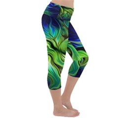 Lightweight Velour Capri Yoga Leggings 