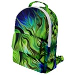 Fractal Art Pattern Abstract Fantasy Digital Flap Pocket Backpack (Small)