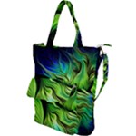 Fractal Art Pattern Abstract Fantasy Digital Shoulder Tote Bag