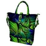 Fractal Art Pattern Abstract Fantasy Digital Buckle Top Tote Bag