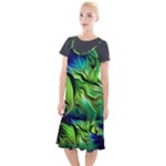 Fractal Art Pattern Abstract Fantasy Digital Camis Fishtail Dress