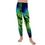 Fractal Art Pattern Abstract Fantasy Digital Kids  Lightweight Velour Leggings