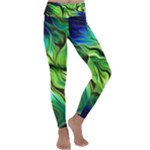 Fractal Art Pattern Abstract Fantasy Digital Kids  Lightweight Velour Classic Yoga Leggings