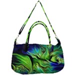 Fractal Art Pattern Abstract Fantasy Digital Removal Strap Handbag