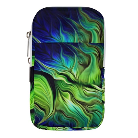 Fractal Art Pattern Abstract Fantasy Digital Waist Pouch (Large) from ArtsNow.com