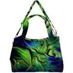 Fractal Art Pattern Abstract Fantasy Digital Double Compartment Shoulder Bag