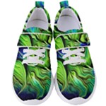 Fractal Art Pattern Abstract Fantasy Digital Women s Velcro Strap Shoes