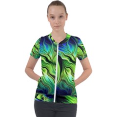 Short Sleeve Zip Up Jacket 