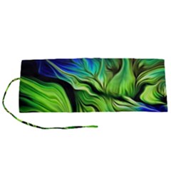 Fractal Art Pattern Abstract Fantasy Digital Roll Up Canvas Pencil Holder (S) from ArtsNow.com