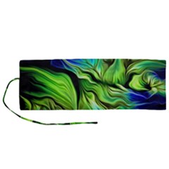 Fractal Art Pattern Abstract Fantasy Digital Roll Up Canvas Pencil Holder (M) from ArtsNow.com